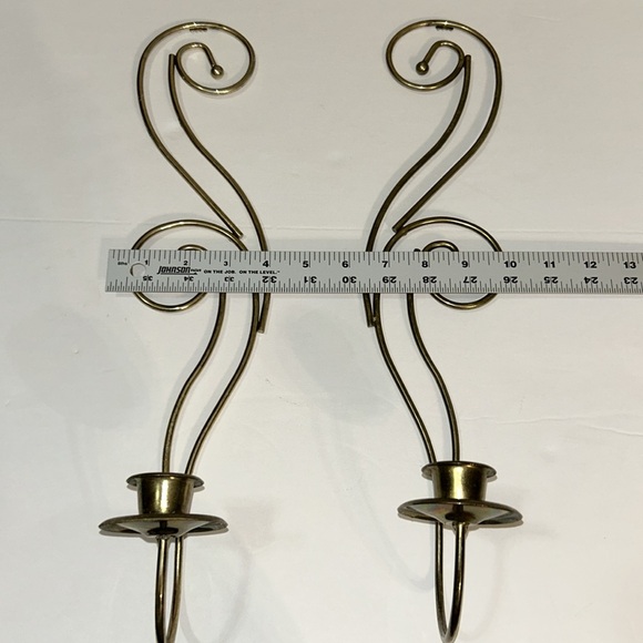 Vintage Solid Brass Candle Holders - Picture 2 of 5